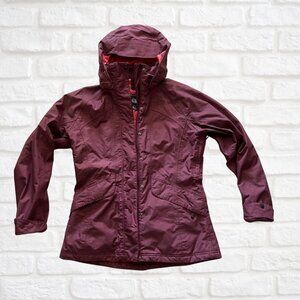 The North Face Women's Hyvent Coat, Size Small, Midnight Mauve with Pink Quilted